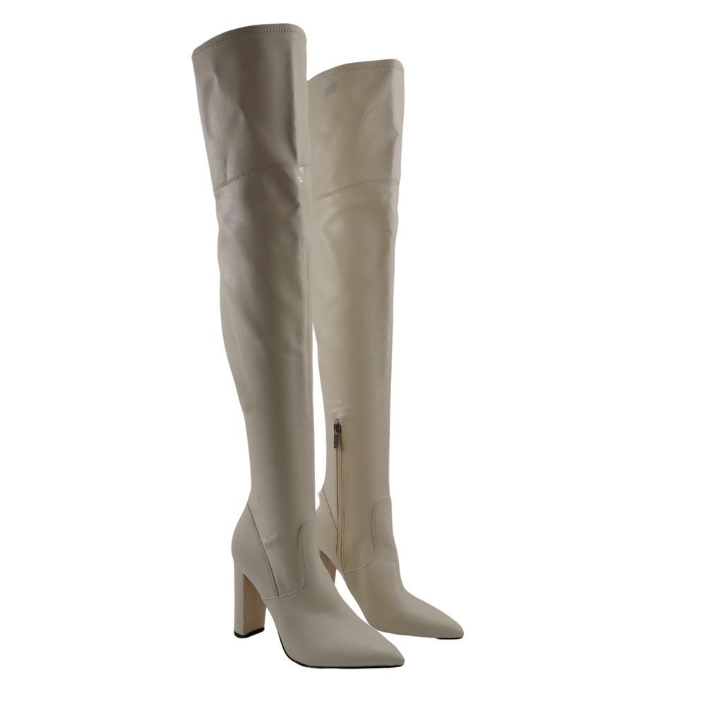 🔥MARC FISHER Garalyn Over The Knee Boots, White, 6.5US, MSRP$250 STAINED🔥